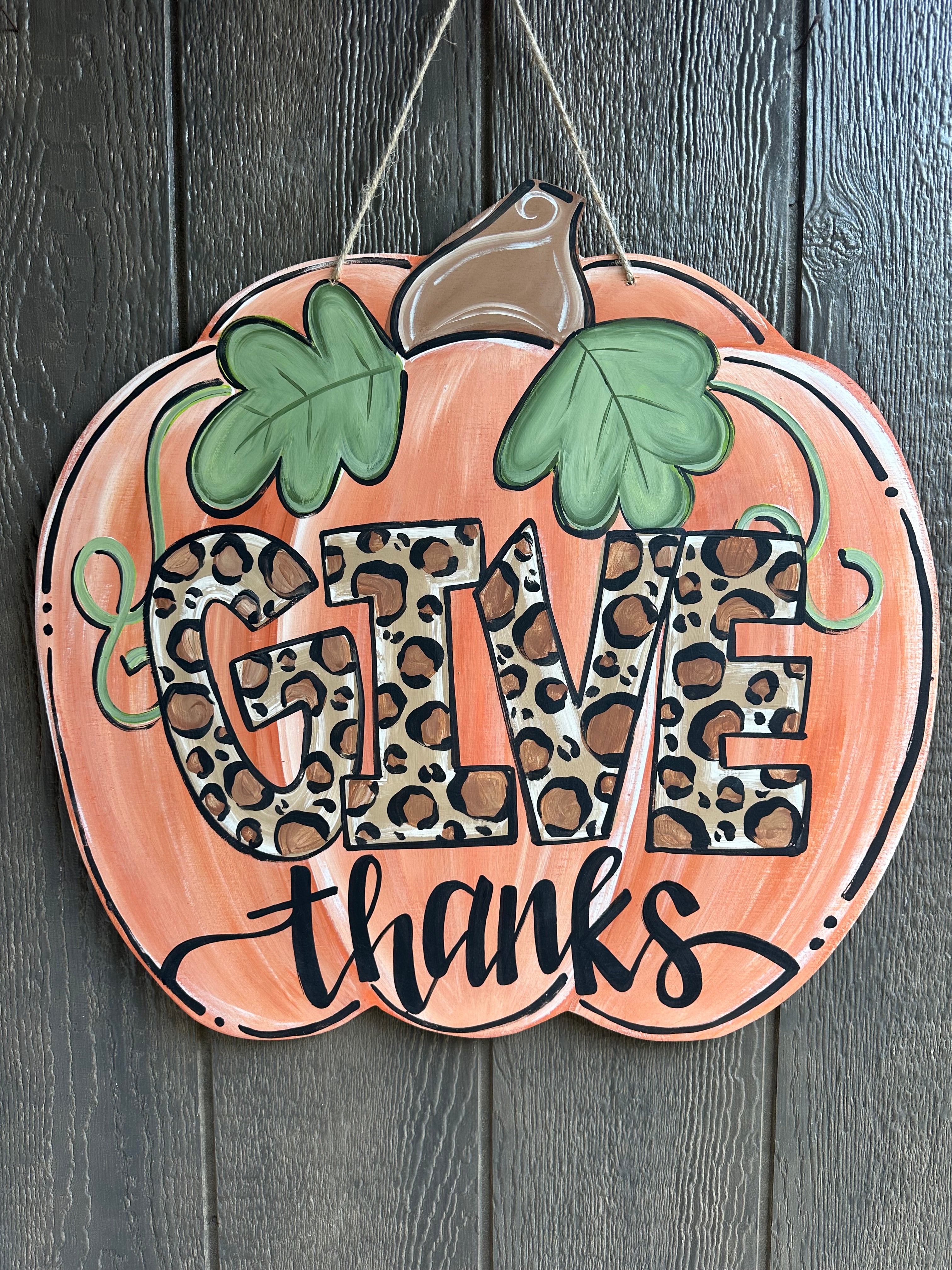 Pumpkin Door Hanger