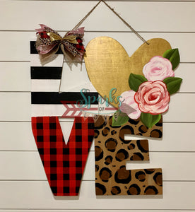 Valentine LOVE Door Hanger