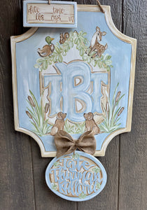 Baby Boy Hospital Door Hanger