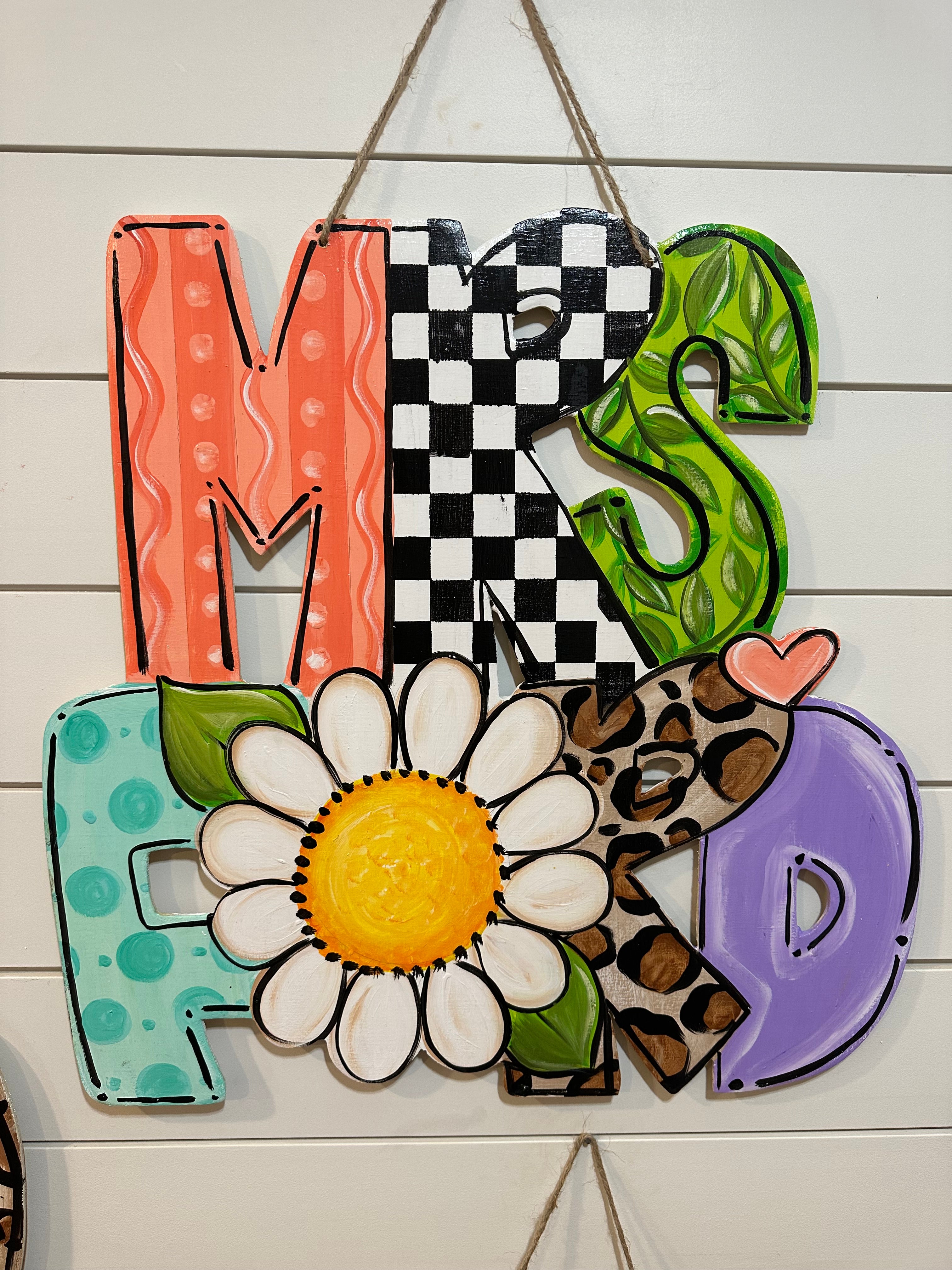 Teacher Name Door Hanger
