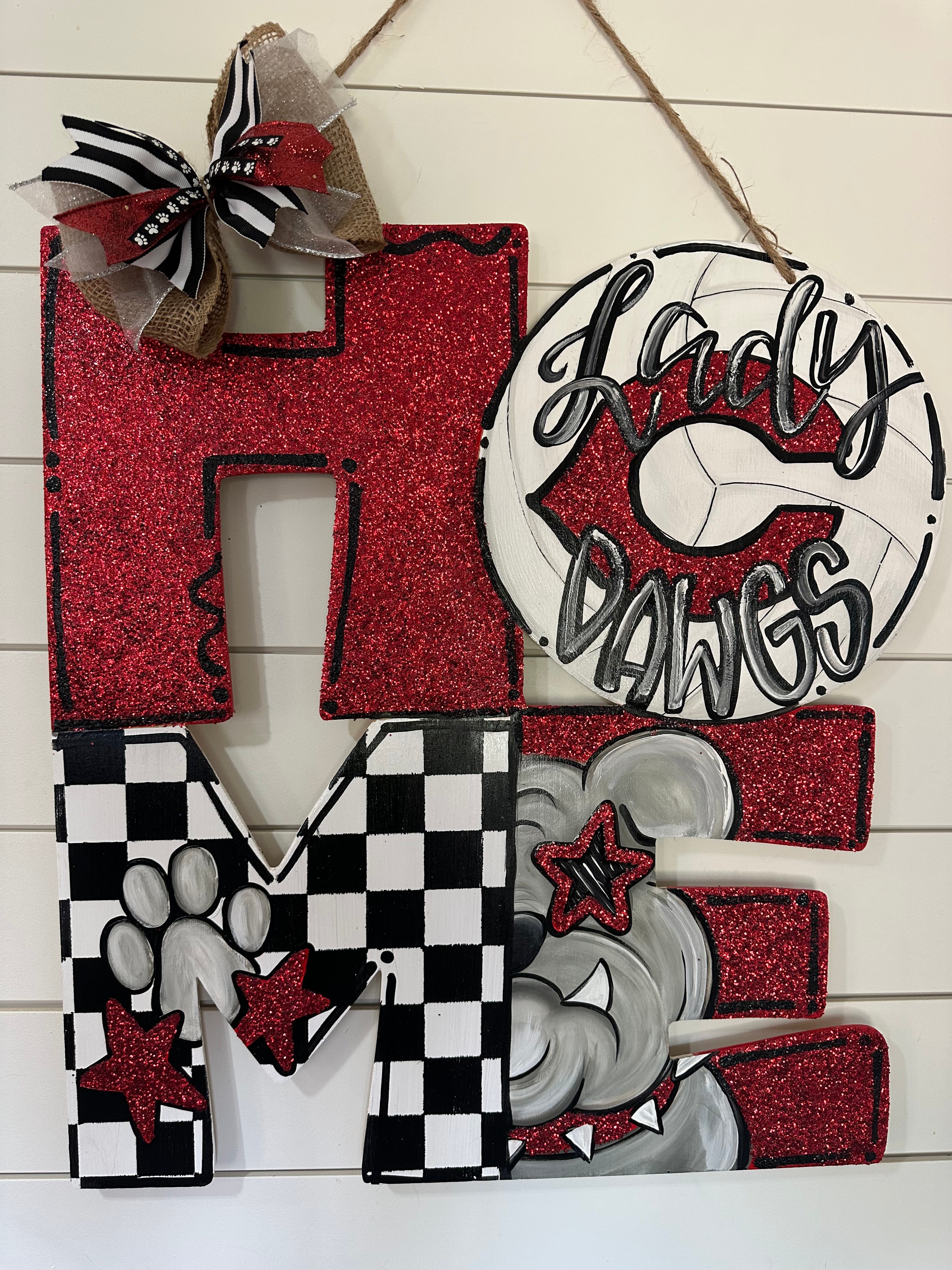 Volleyball HOME Door Hanger