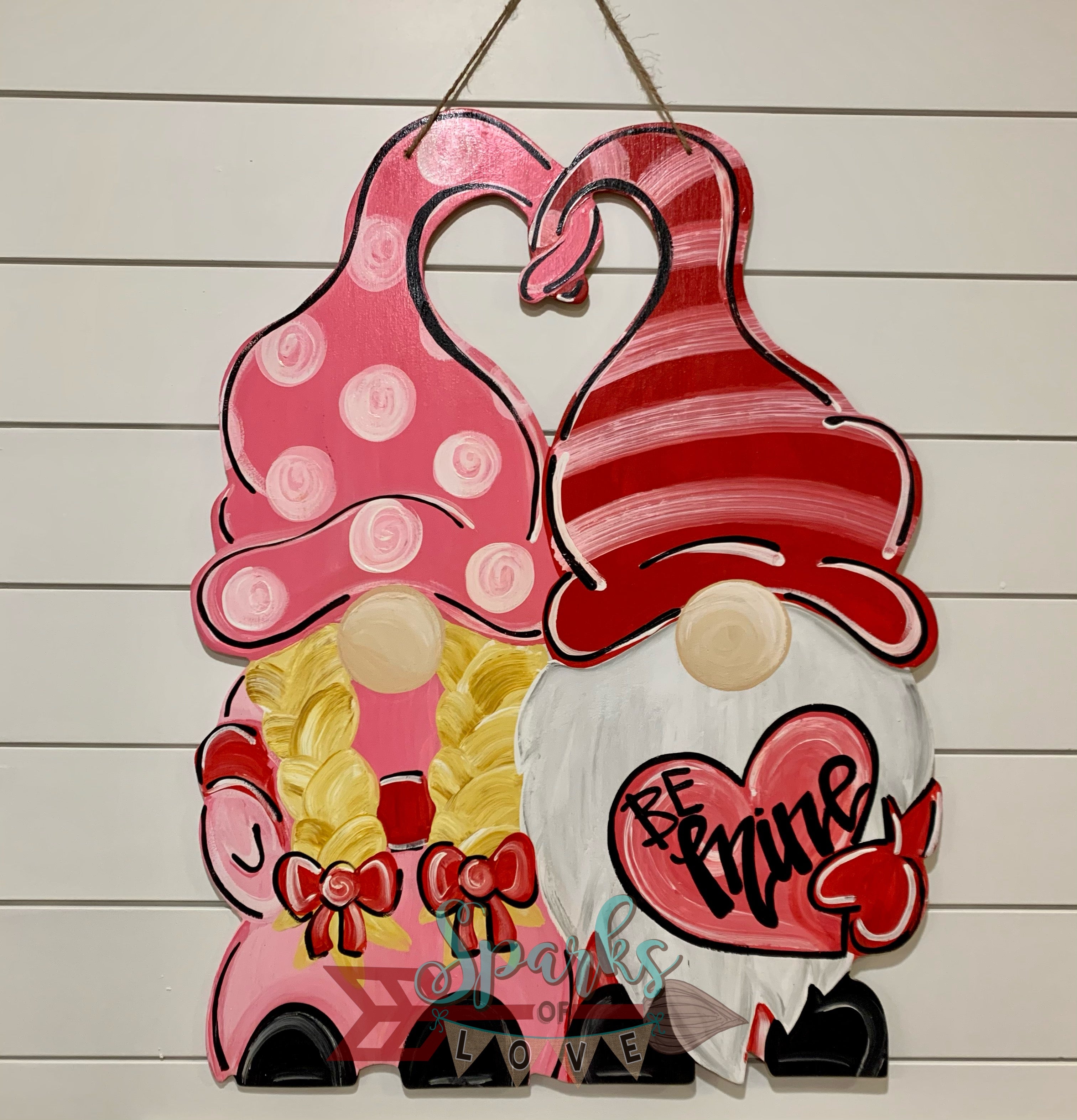 Valentine Gnomes Door Hanger