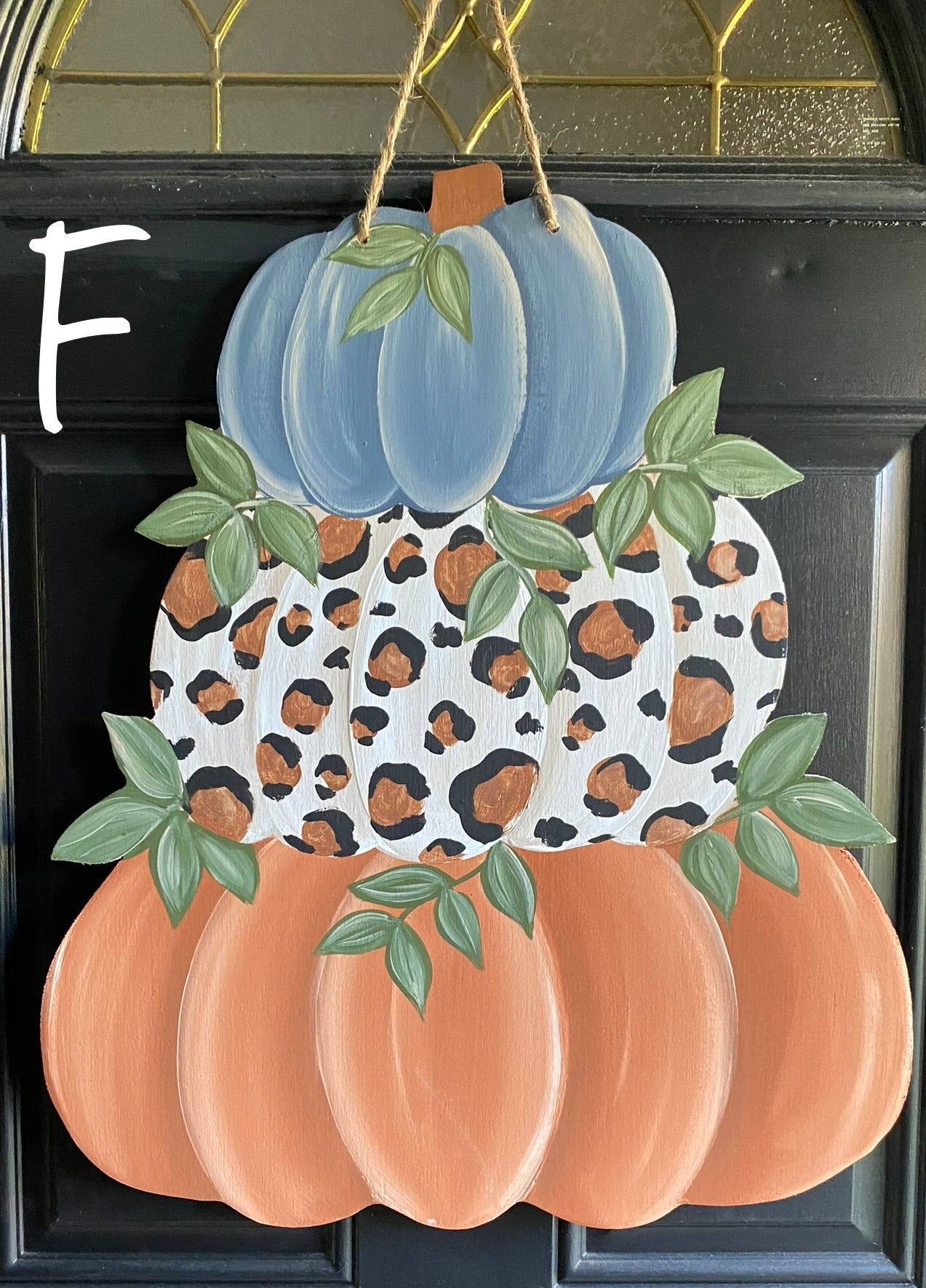 Leopard Fall Pumpkin Stack