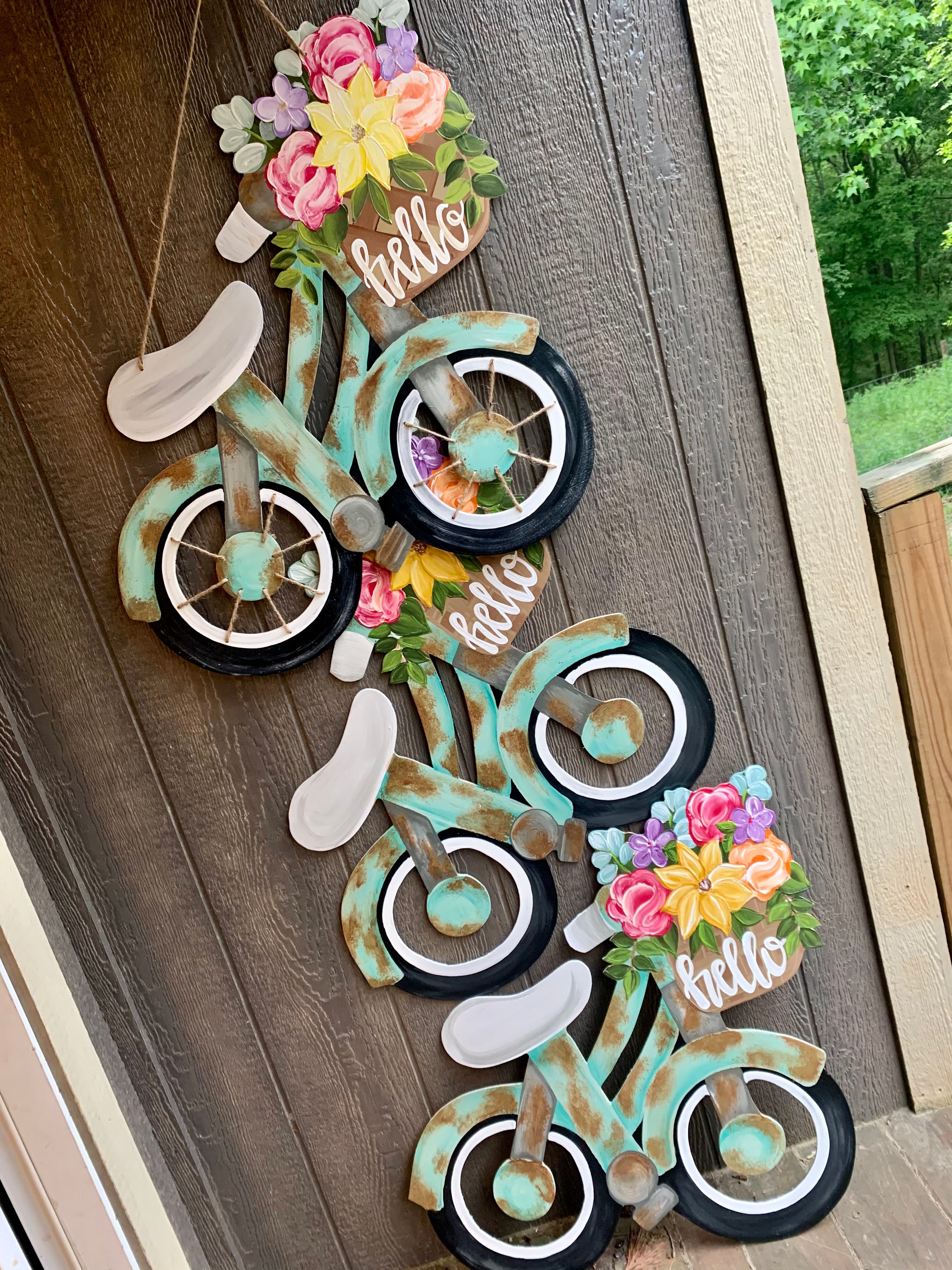 Bike door deals hanger