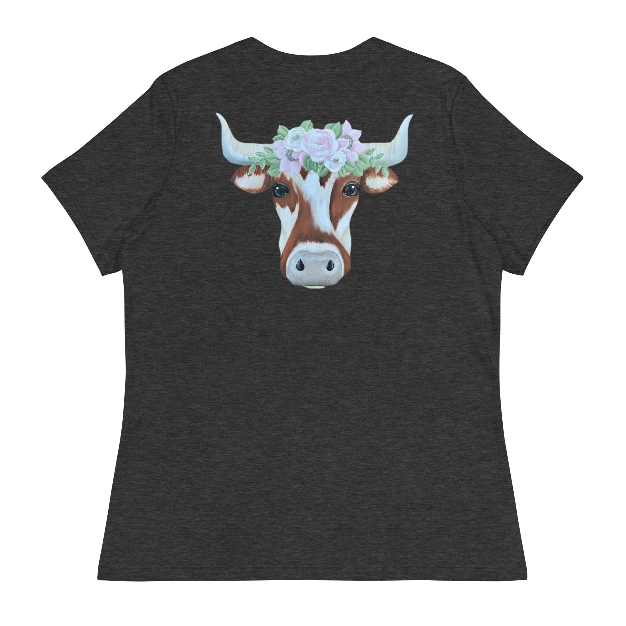 Women's Relaxed Floral Longhorn T-Shirt