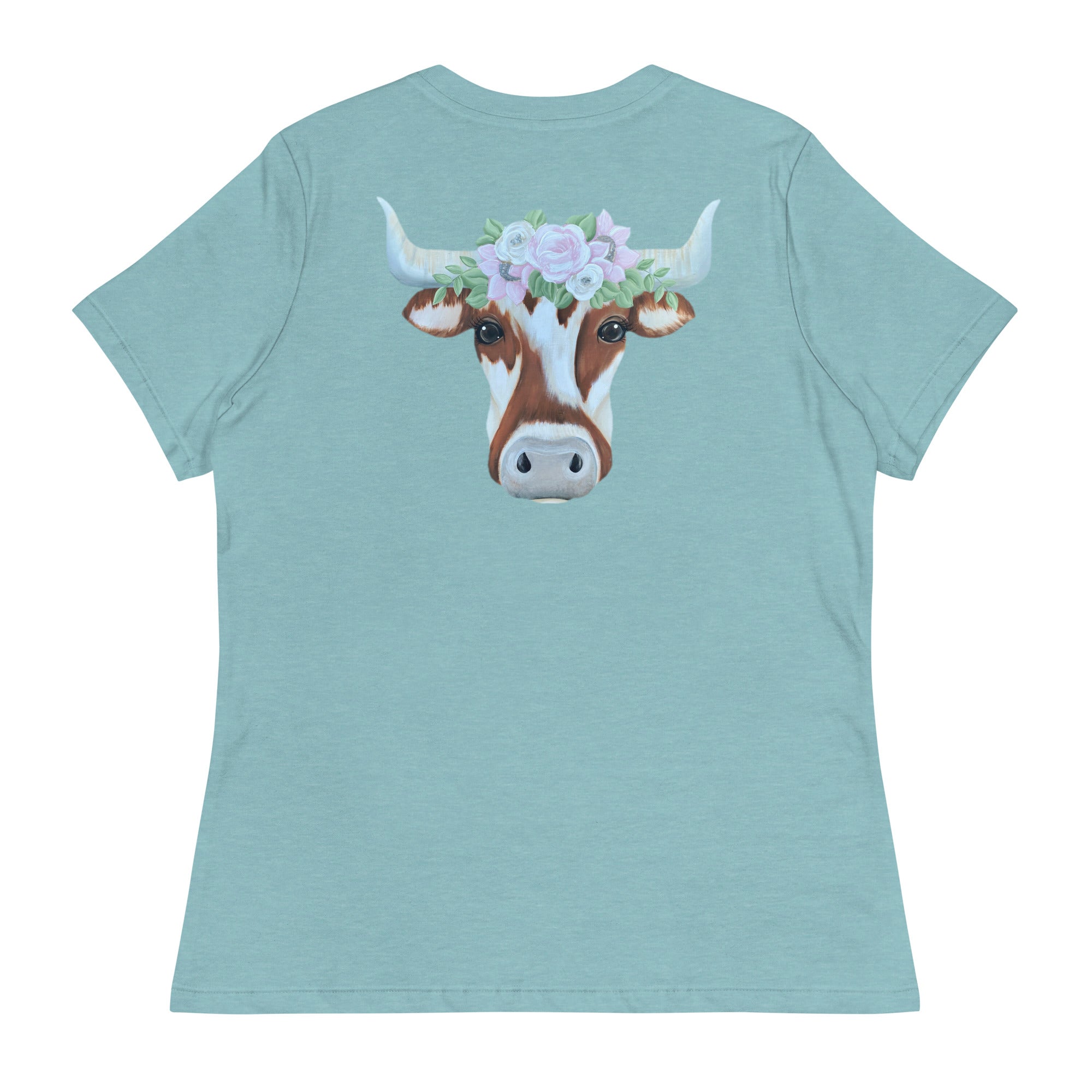 Women's Relaxed Floral Longhorn T-Shirt