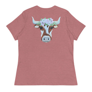 Women's Relaxed Floral Longhorn T-Shirt