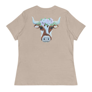 Women's Relaxed Floral Longhorn T-Shirt